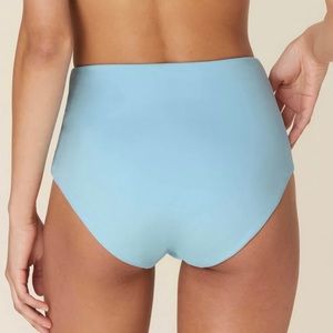 NEW Andie Swim The Boy Short High Waisted Bottom Women’s SZ Medium in Pool Blue